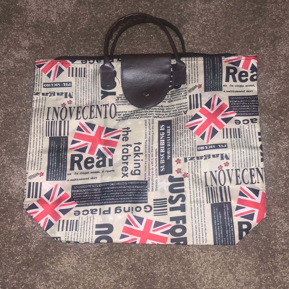 Euro Themed Medium Size Tote